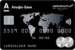 Кредитная карта Альфа Банк Аэрофлот-Бонус World Black Edition